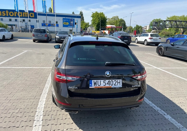 Skoda Superb cena 115000 przebieg: 140000, rok produkcji 2019 z Warszawa małe 191